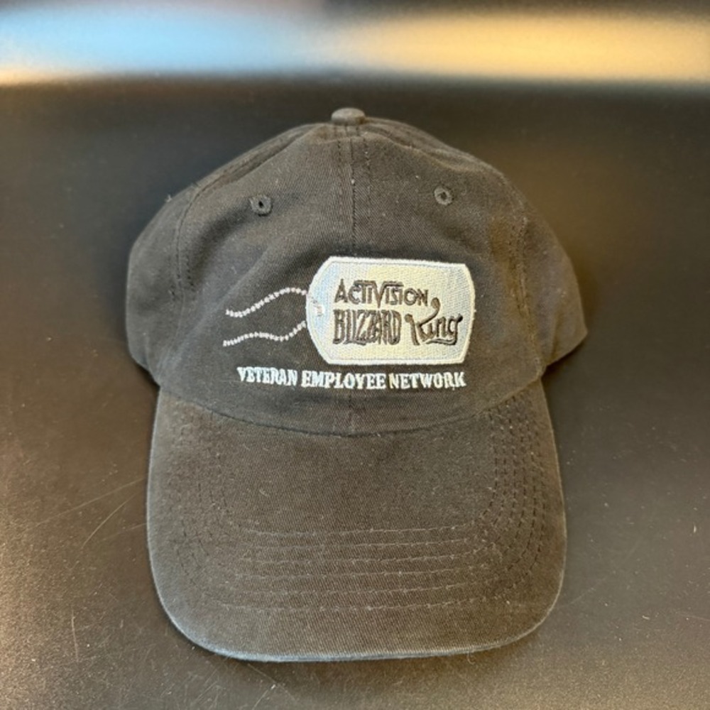 Activision Blizzard King Veteran Employee Network Black Cotton Hat Mens OS‎